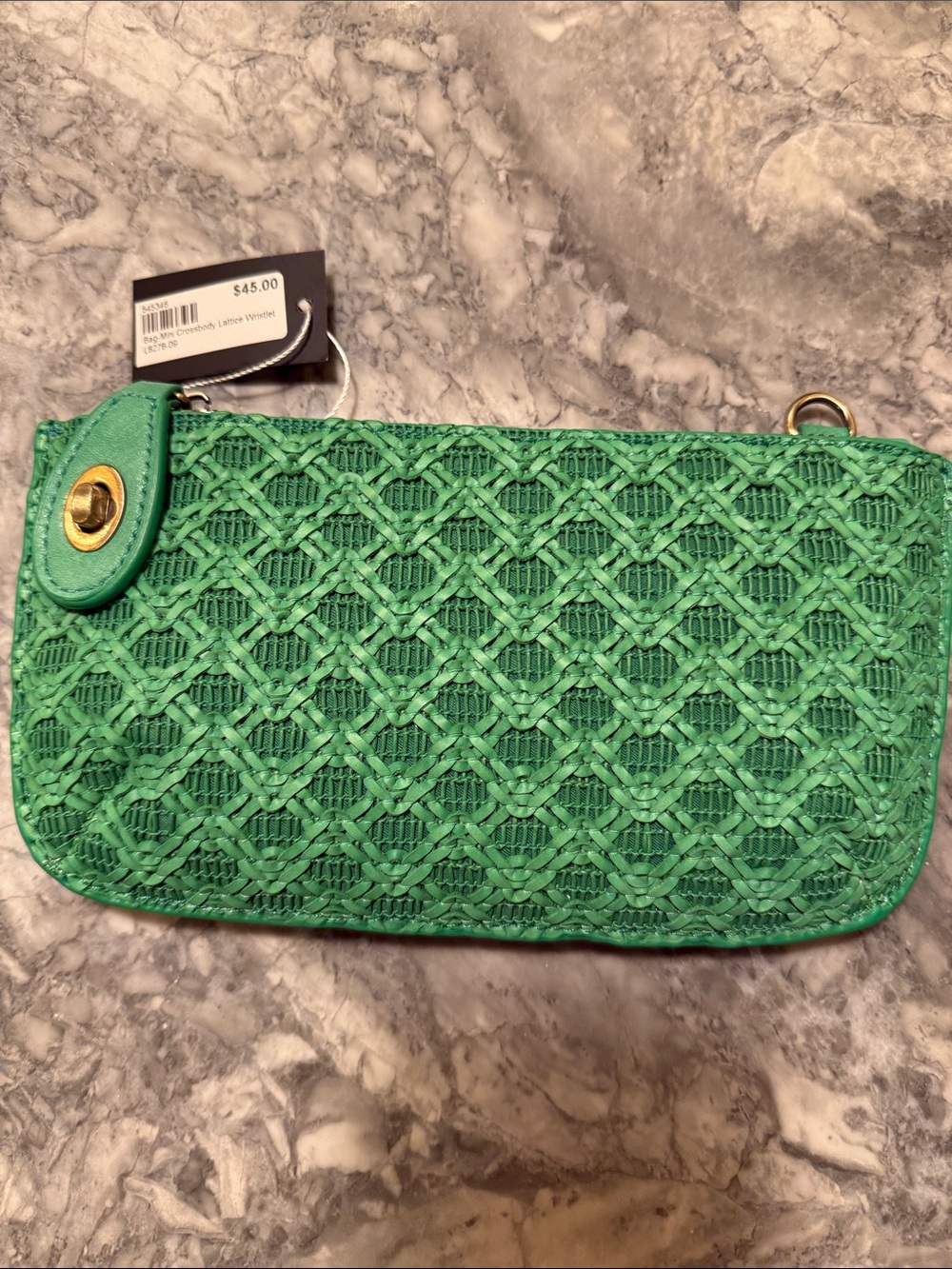 Woven Green Women's Clutch - joy susan